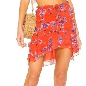 House of Harlow 1960 x REVOLVE Ariani High Waist Skirt - Crimson Floral